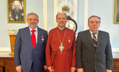 Протоиерей Георгий Шмид и И. С. Раевский были удостоены награды Пинской епархии Белорусской Православной Церкви